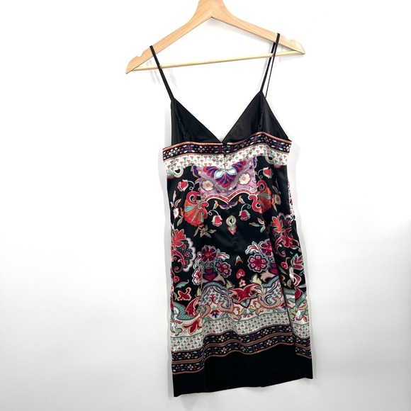 Vintage ICE y2k satlin mini slip dress bright colorful floral indie sleaze 6 - Picture 10 of 14